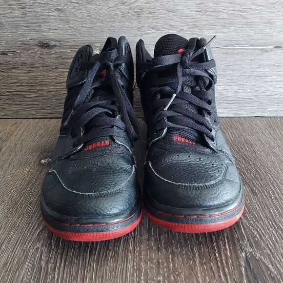 Jordan 1 Flight 4 Premium GS 'Black Gym Red' 828237-006 Size 7Y - Picture 2 of 11